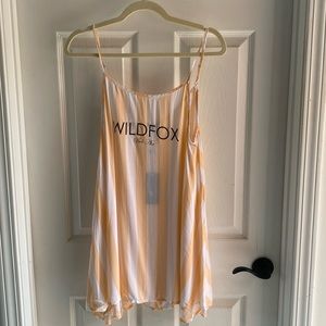 Wildfox Swim Cabana Dress Hotel Stripe S